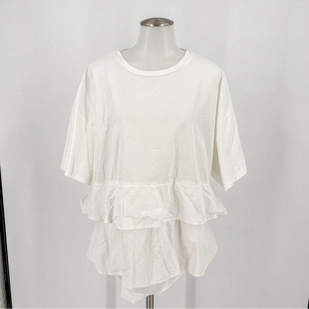 Zara White Layered top